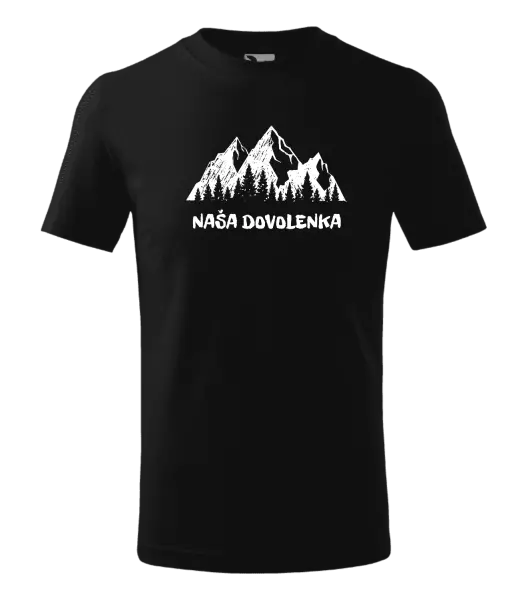 Detské tričko Naša dovolenka