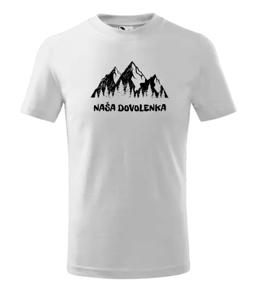 Detské tričko Naša dovolenka