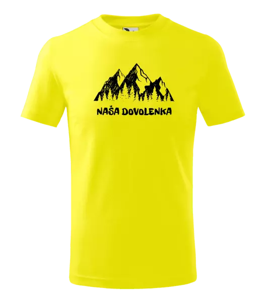 Detské tričko Naša dovolenka