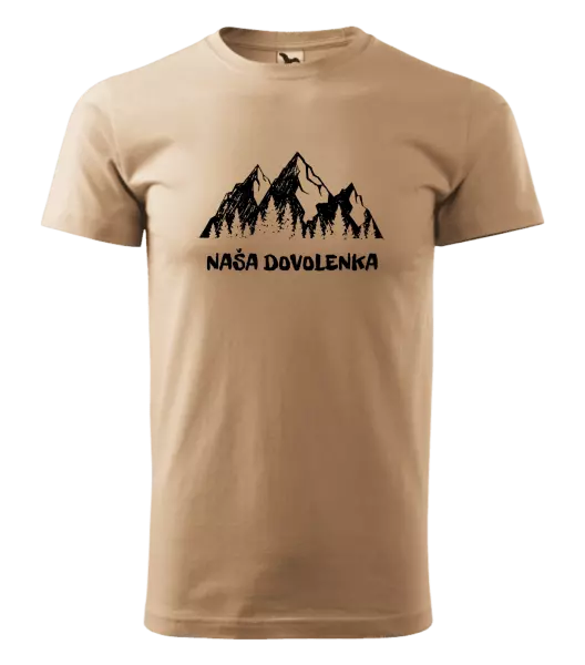 Pánske tričko Naša dovolenka