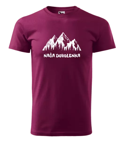 Pánske tričko Naša dovolenka