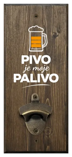 Nástenný otvárač Pivo je moje palivo