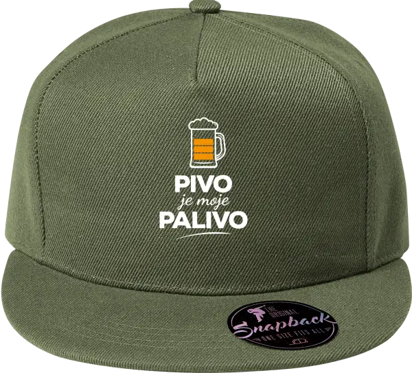 Snapback kšiltovka Pivo je moje palivo