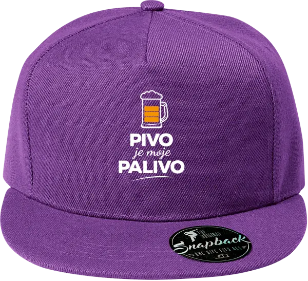 Snapback kšiltovka Pivo je moje palivo