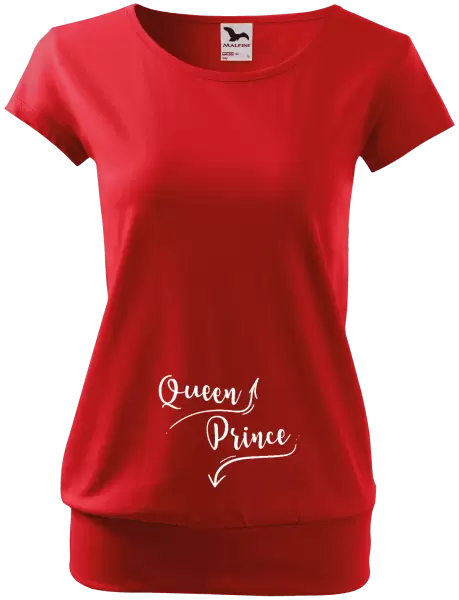 Těhotenské tričko Queen and prince