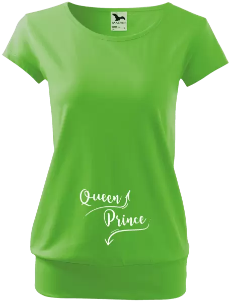 Těhotenské tričko Queen and prince