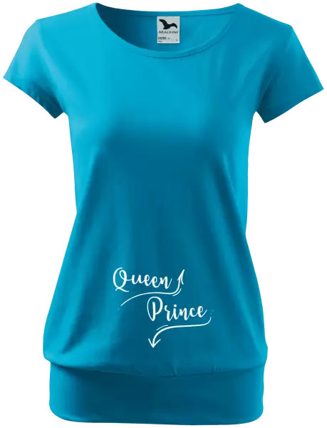 Těhotenské tričko Queen and prince