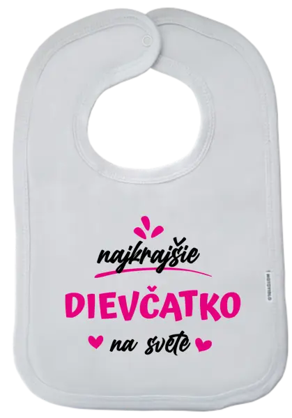 Detský podbradník Najkrajšie dievčatko