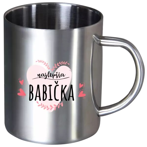 Nerezový hrnček Najlepšia babička