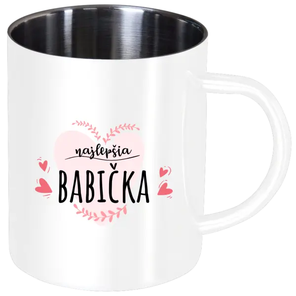 Nerezový hrnček Najlepšia babička