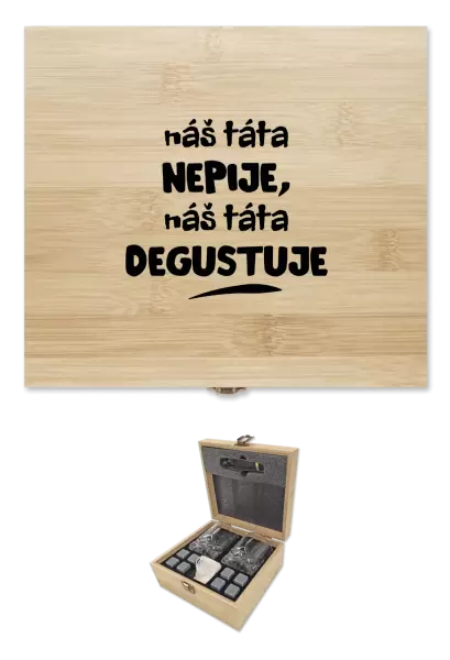 Whisky sada v krabičce Náš táta nepije, náš táta degustuje