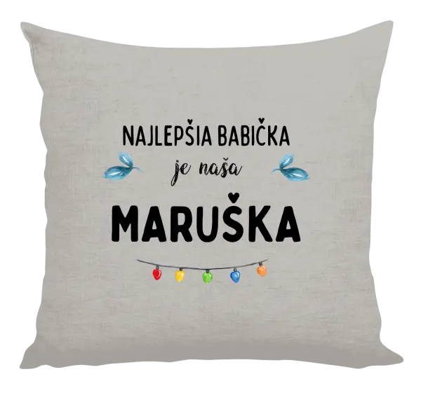 Vankúš Najlepšia babička, oslava