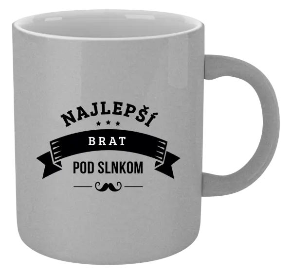 Hrnček metalický Najlepší brat pod slnkom, fúzy