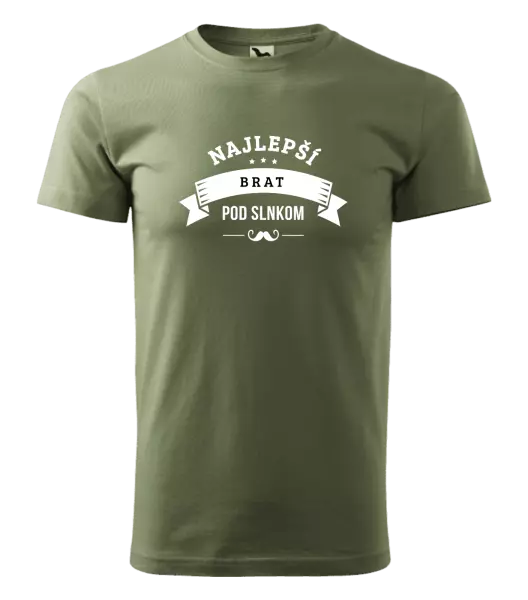 Pánske tričko Najlepší brat pod slnkom, fúzy