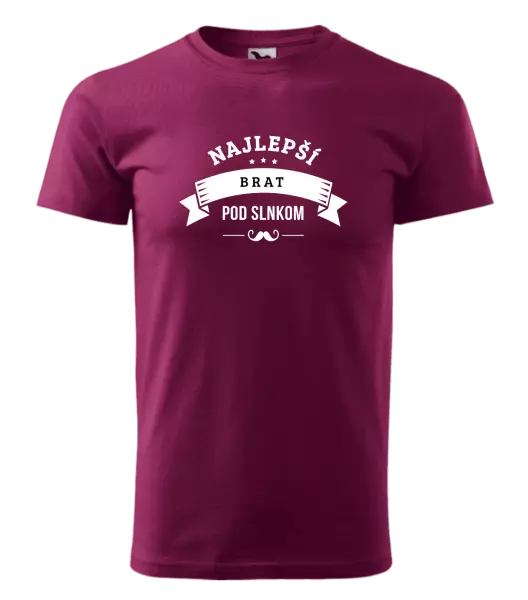 Pánske tričko Najlepší brat pod slnkom, fúzy