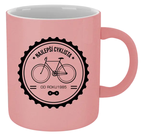 Hrnček metalický Najlepší cyklista od roku