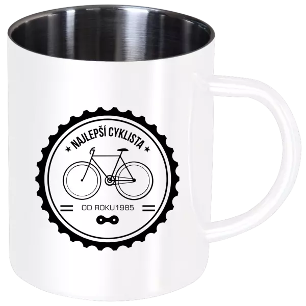 Nerezový hrnček Najlepší cyklista od roku