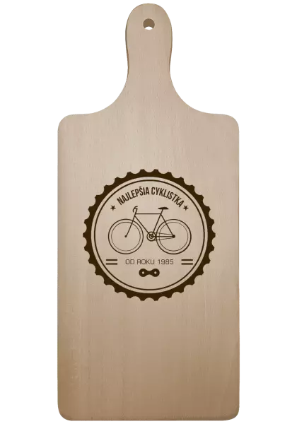 Doštička Najlepšia cyklistka od roku