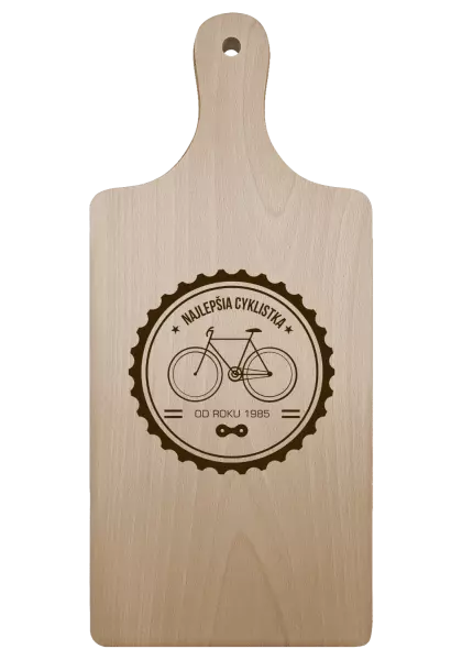 Doštička Najlepšia cyklistka od roku