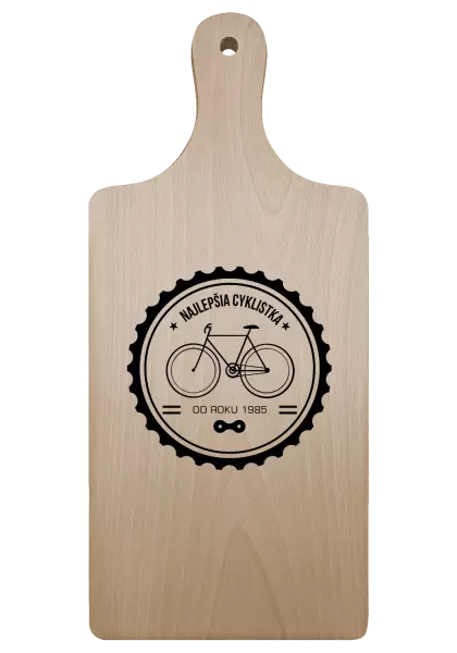 Doštička Najlepšia cyklistka od roku