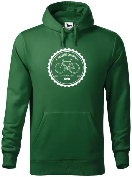 Pánska mikina Najlepšia cyklistka od roku