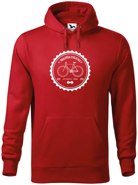 Pánska mikina Najlepšia cyklistka od roku