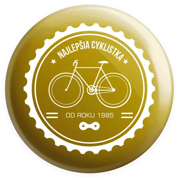 Placka Najlepšia cyklistka od roku