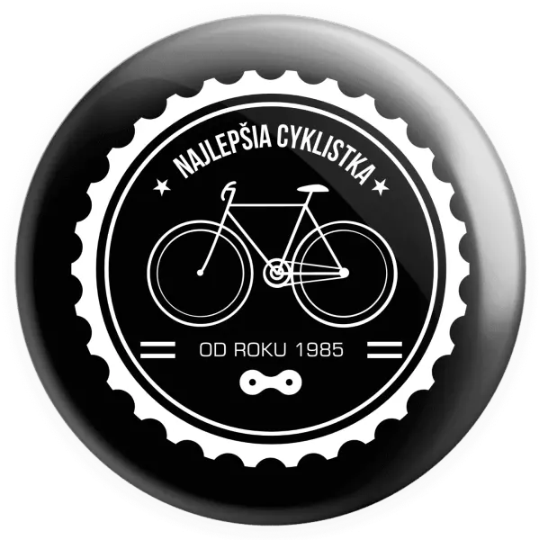 Placka Najlepšia cyklistka od roku