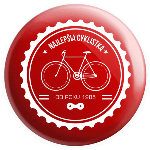 Placka Najlepšia cyklistka od roku