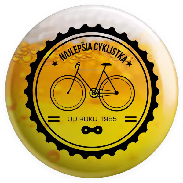 Placka Najlepšia cyklistka od roku