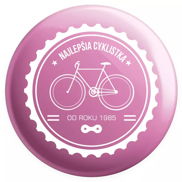 Placka Najlepšia cyklistka od roku