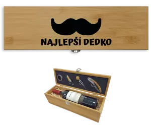 Darčeková sada na víno Najlepší dedko