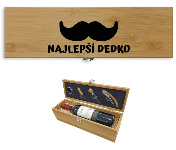 Darčeková sada na víno Najlepší dedko