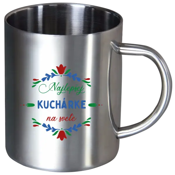 Nerezový hrnček Najlepšej kuchárke na svete