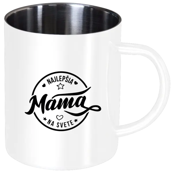 Nerezový hrnček Najlepšia mama na svete