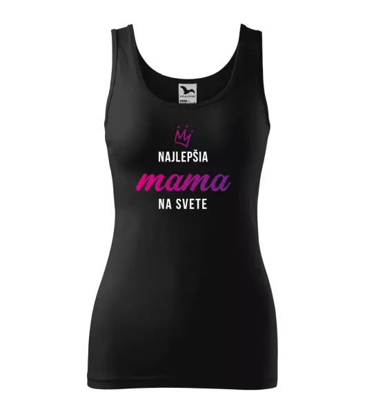 Dámske tielko Najlepšia mama na svete - korunka 