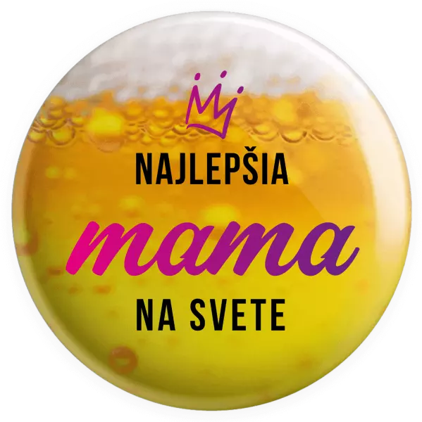 Placka Najlepšia mama na svete - korunka 