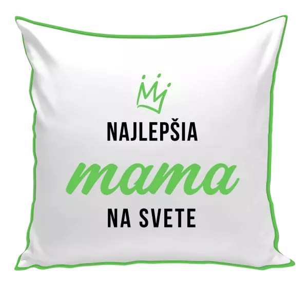 Vankúš Najlepšia mama na svete - korunka 
