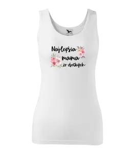 Dámske tielko Najlepšia mama zo všetkých - kvety