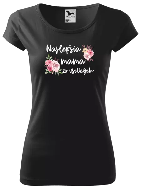 Dámske tričko Najlepšia mama zo všetkých - kvety