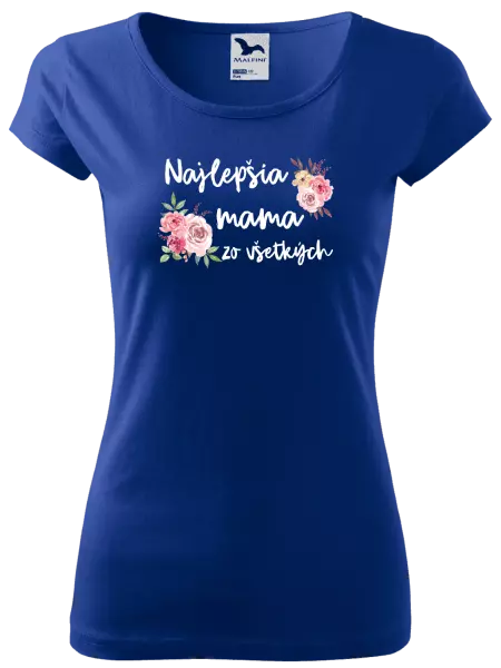 Dámske tričko Najlepšia mama zo všetkých - kvety