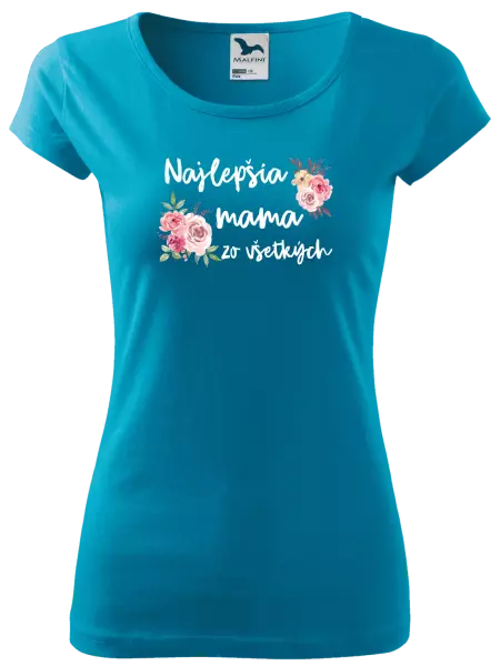 Dámske tričko Najlepšia mama zo všetkých - kvety