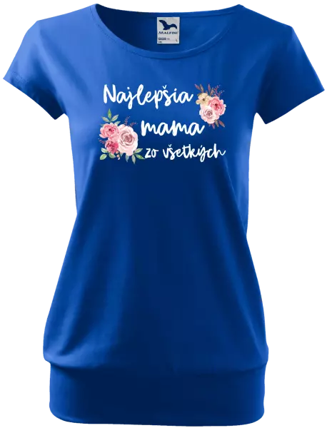 Dámske tričko Najlepšia mama zo všetkých - kvety