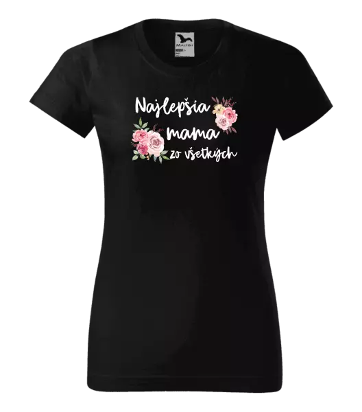 Dámske tričko Najlepšia mama zo všetkých - kvety