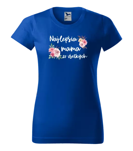 Dámske tričko Najlepšia mama zo všetkých - kvety
