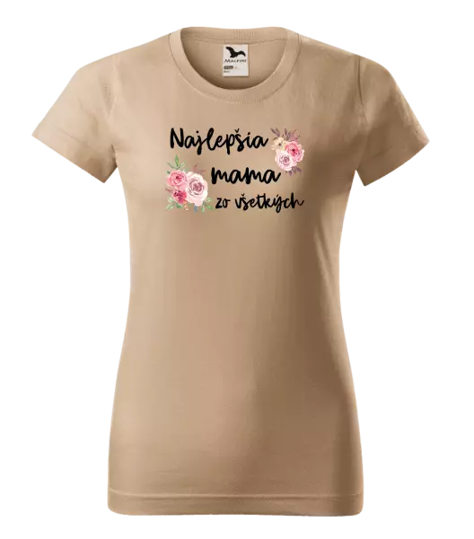 Dámske tričko Najlepšia mama zo všetkých - kvety