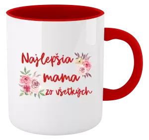 Hrnček  Najlepšia mama zo všetkých - kvety