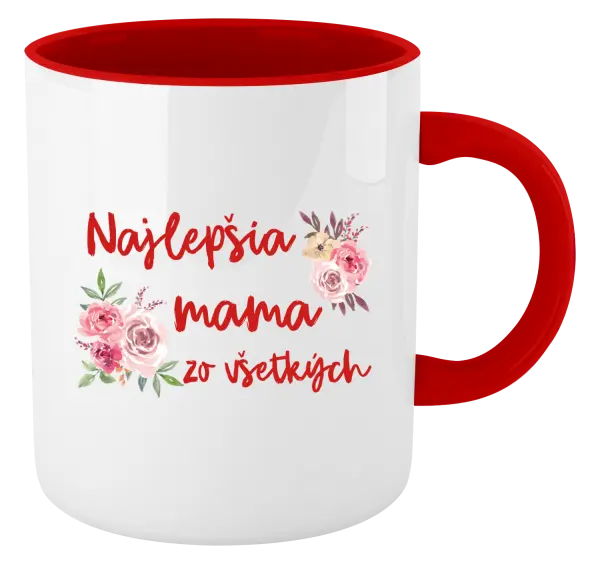 Hrnček  Najlepšia mama zo všetkých - kvety