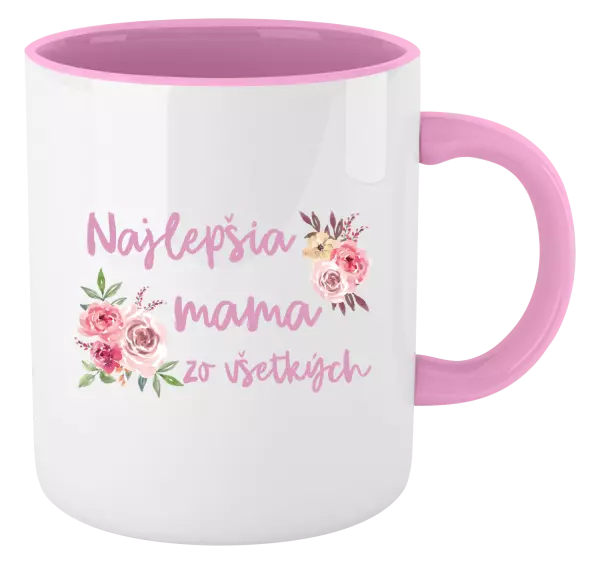 Hrnček  Najlepšia mama zo všetkých - kvety