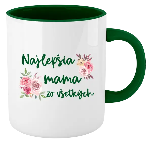 Hrnček  Najlepšia mama zo všetkých - kvety